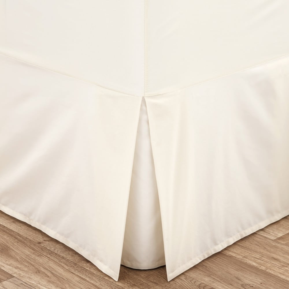 Krémszínű gumis perkál ágykeret huzat 90x190 cm Easy Iron Percale – Catherine Lansfield