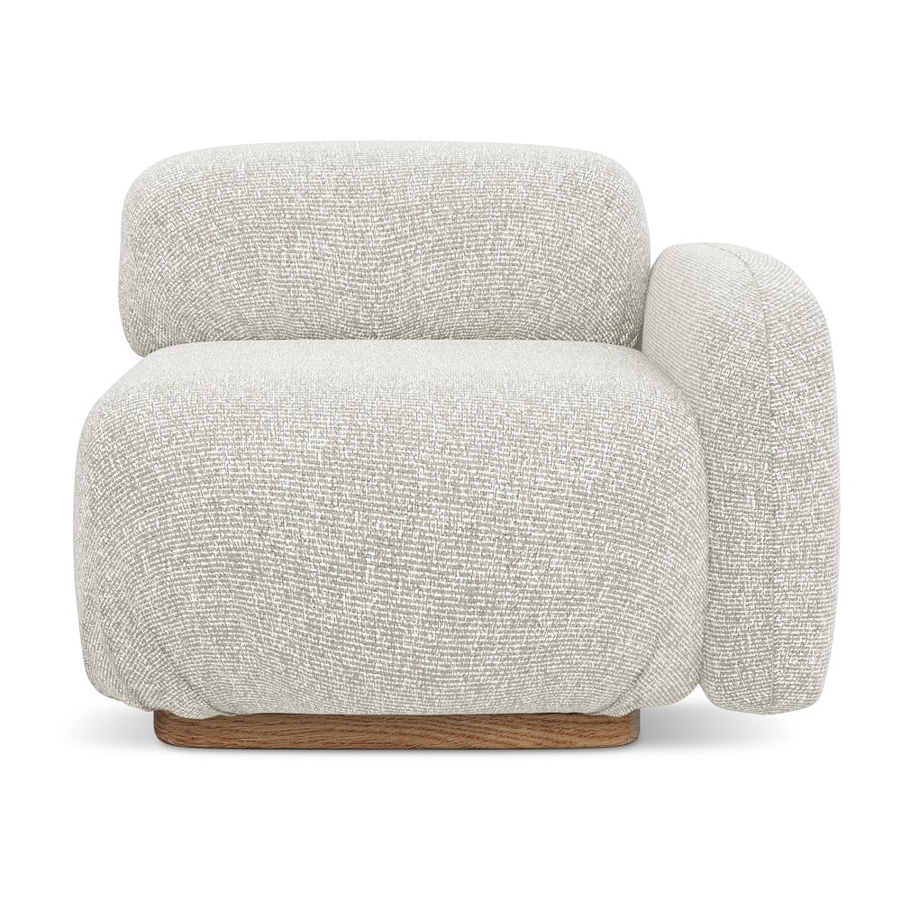 Krémszínű kanapé modul (jobb oldali) Ailani – Makamii