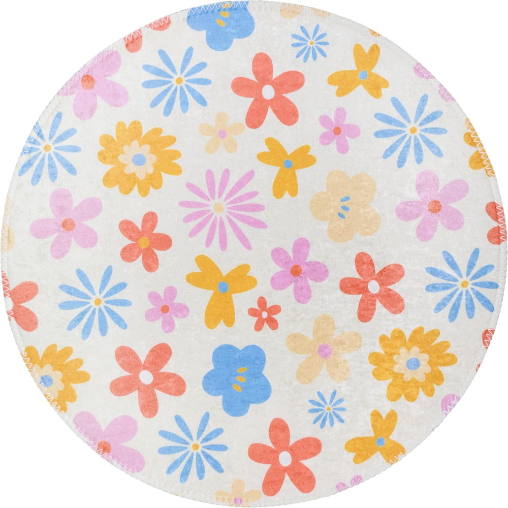 Mosható gyerek szőnyeg ø120 cm Joyfull Garden – Vitaus