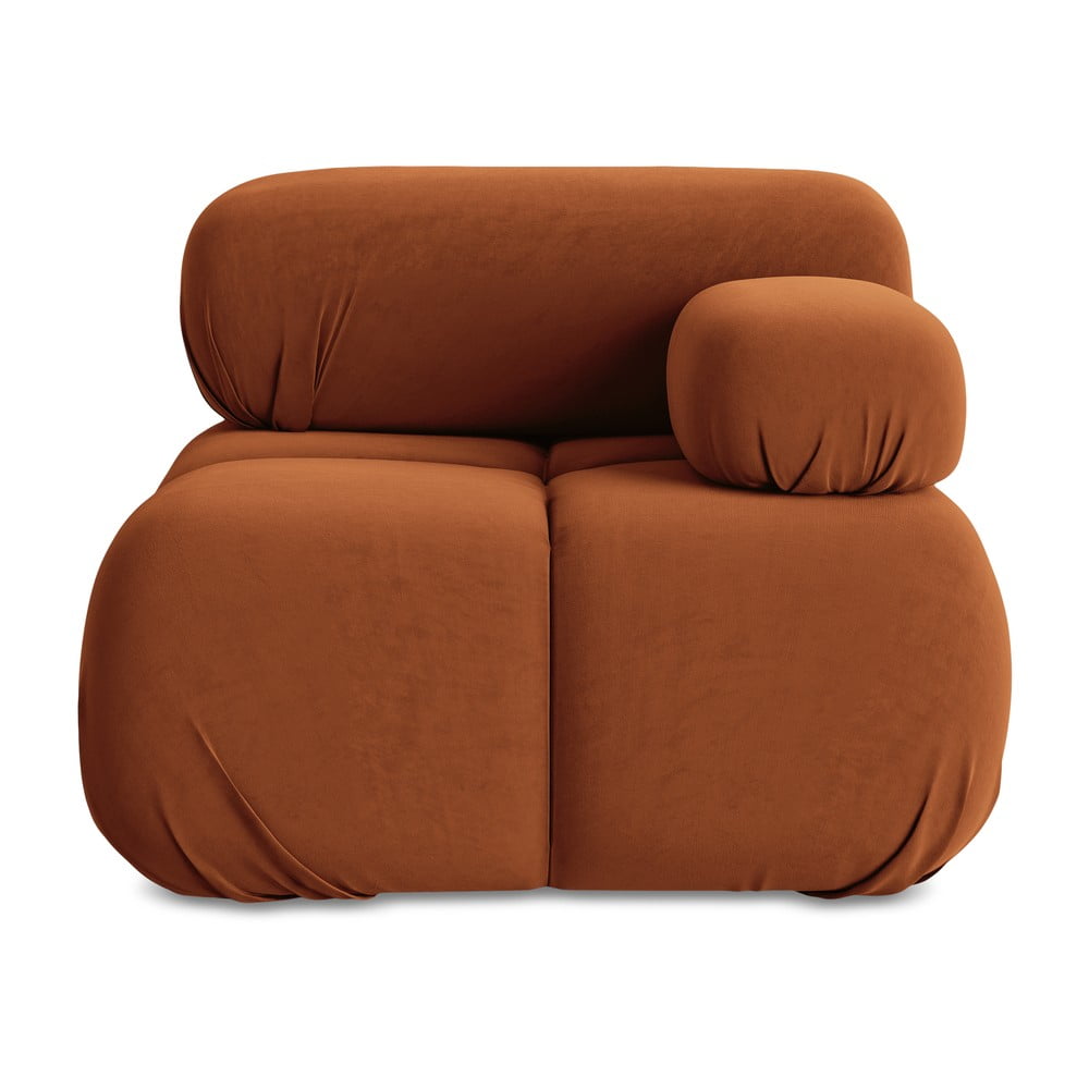 Narancssárga bársony kanapé modul (jobb oldali) Lokua – Makamii