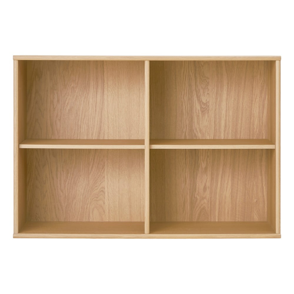 Natúr színű függő könyvespolc tölgyfa dekorral 89x61 cm Mistral – Hammel Furniture