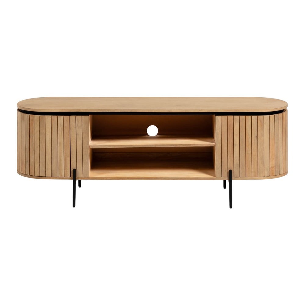 Natúr színű mangófa TV-állvány 160x56 cm Licia – Kave Home