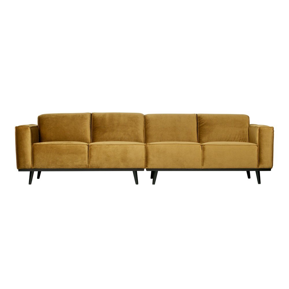 Sárga bársony kanapé 280 cm Statement – WOOOD