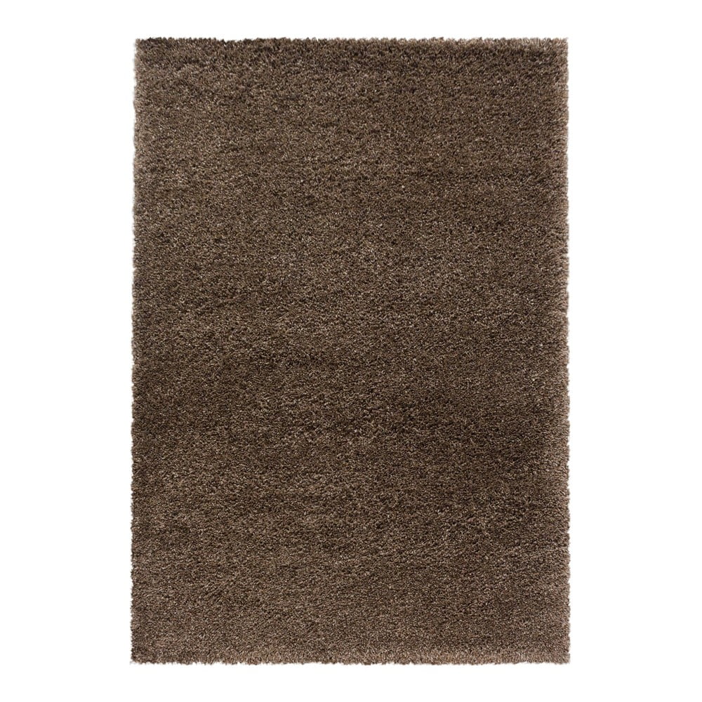 Sötétbarna szőnyeg 60x110 cm Fluffy – Ayyildiz Carpets