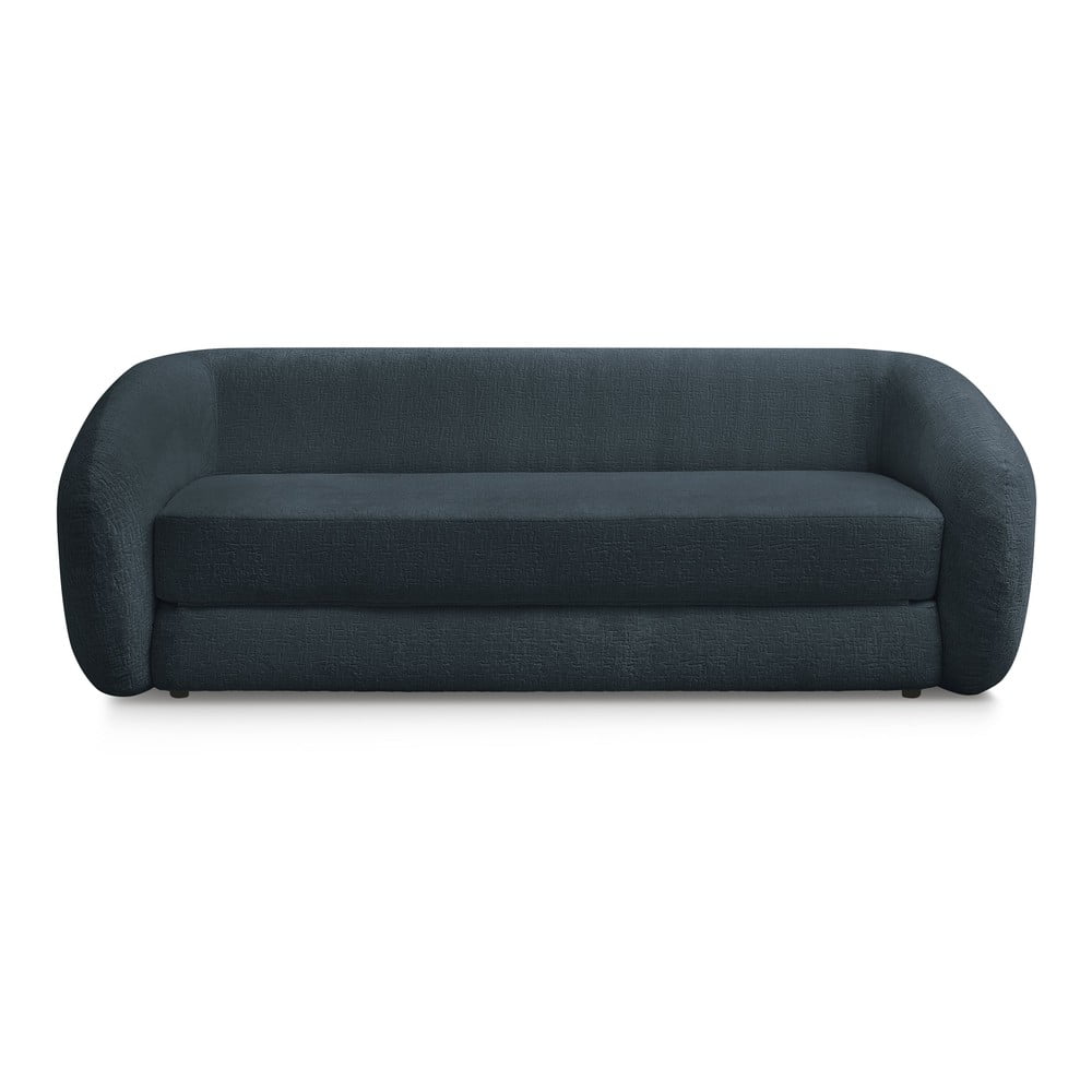 Sötétkék zsenília kinyitható kanapé 228 cm Neyo – Bobochic Paris