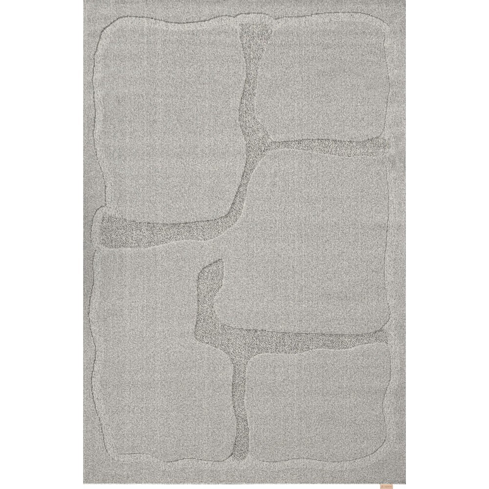 Szürke gyapjú szőnyeg 133x190 cm Morphic Organica – Agnella