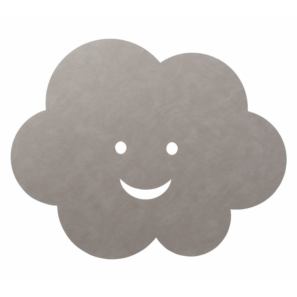 Szürkésbézs kézi szövésű öko bőr gyerek szőnyeg 70x88 cm Cloud XXL Cloud – LIND DNA