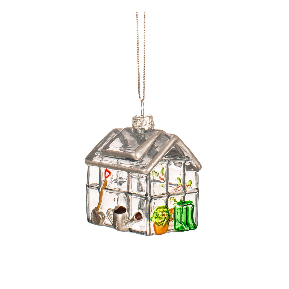 Üveg kézzel készített karácsonyfadísz 6 cm Greenhouse – Sass & Belle