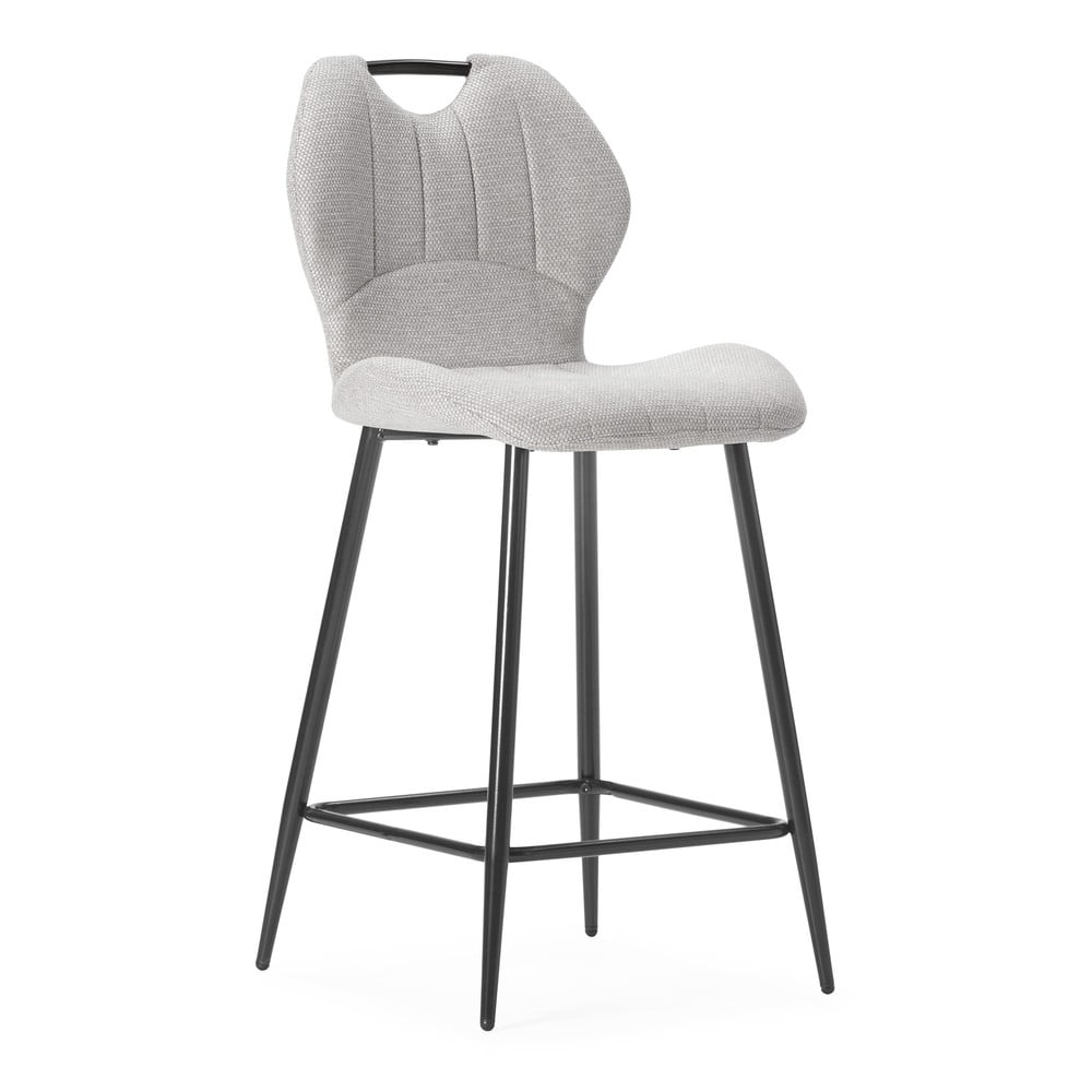 Világosszürke bárszék szett 2 db-os (ülésmagasság 65 cm) Muli – Marckeric