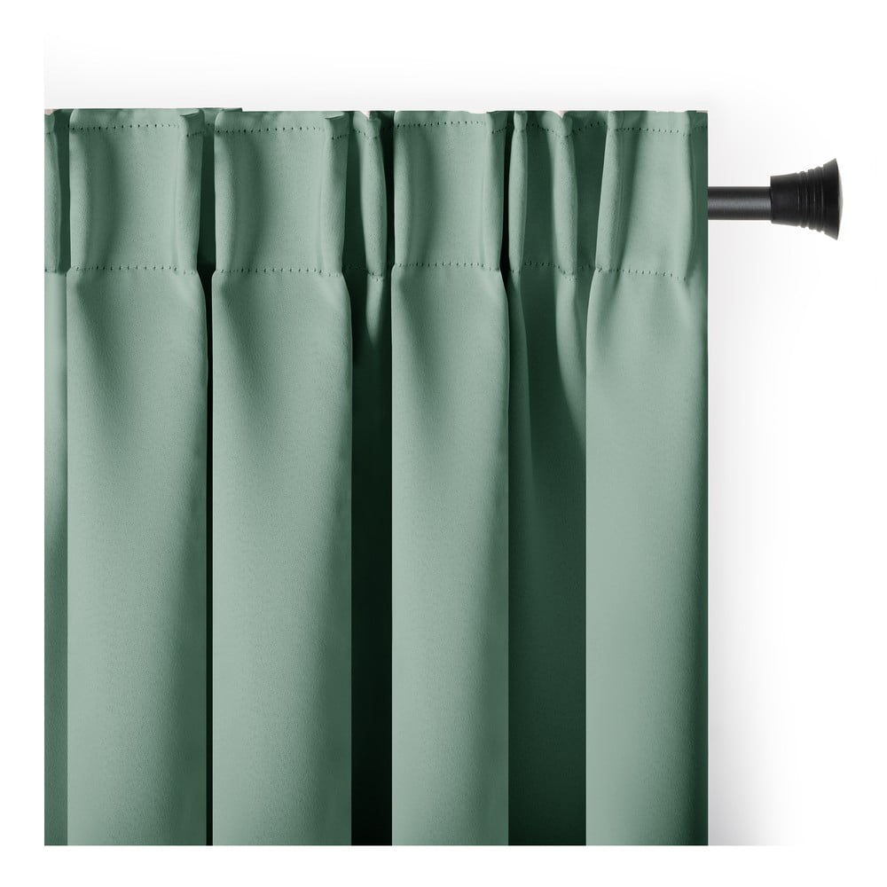 Világoszöld sötétítő termo függöny 140x245 cm Pleat – Restilo