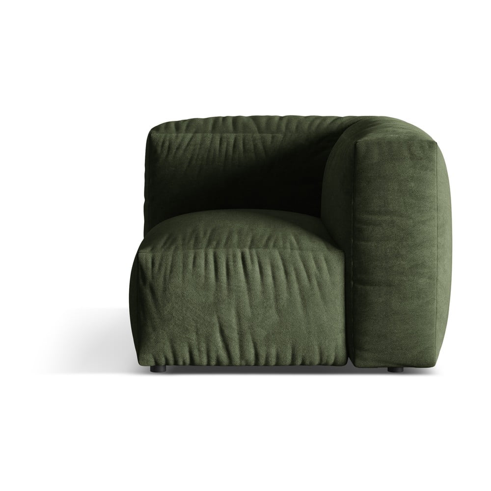 Zöld bársony kanapé modul (variálható sarok) Martina – Micadoni