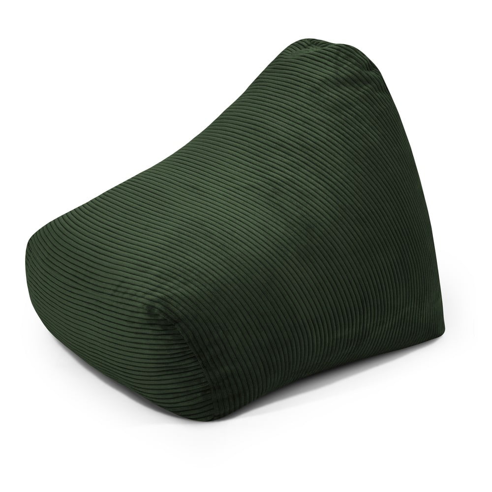 Zöld kordbársony gyerek babzsákfotel Snug 80 – SLOWDOWN