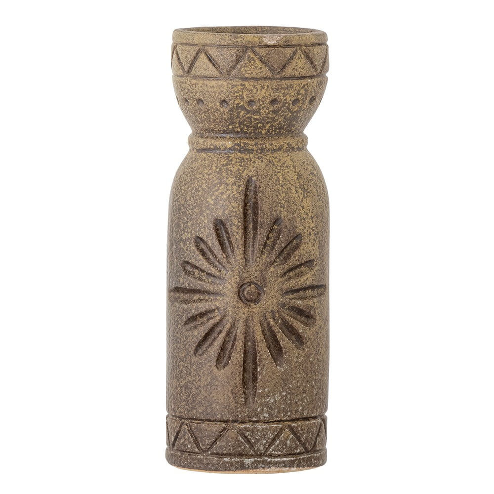 Barna agyagkerámia kézzel készített váza (magasság 21 cm) Gerde – Bloomingville