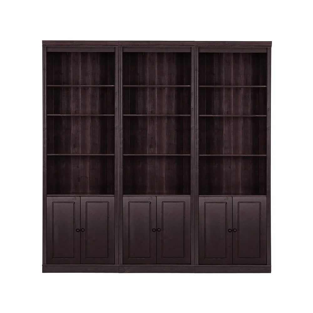 Barna borovi fenyő könyvespolc 222x223 cm Anita – Støraa