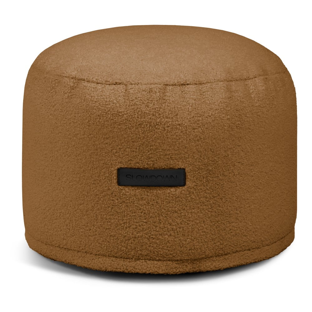 Barna buklé babzsákfotel Mini – SLOWDOWN