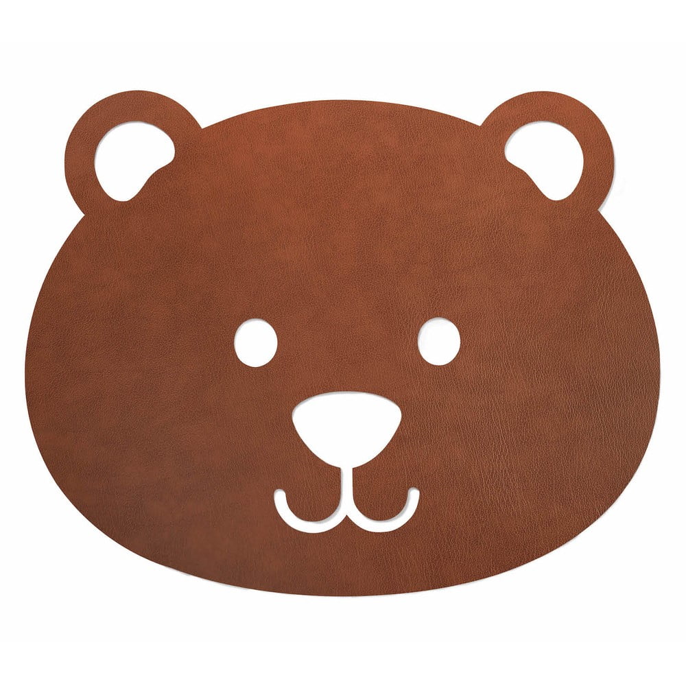 Barna kézi szövésű öko bőr gyerek szőnyeg 73x92 cm Bear XXL Bull – LIND DNA