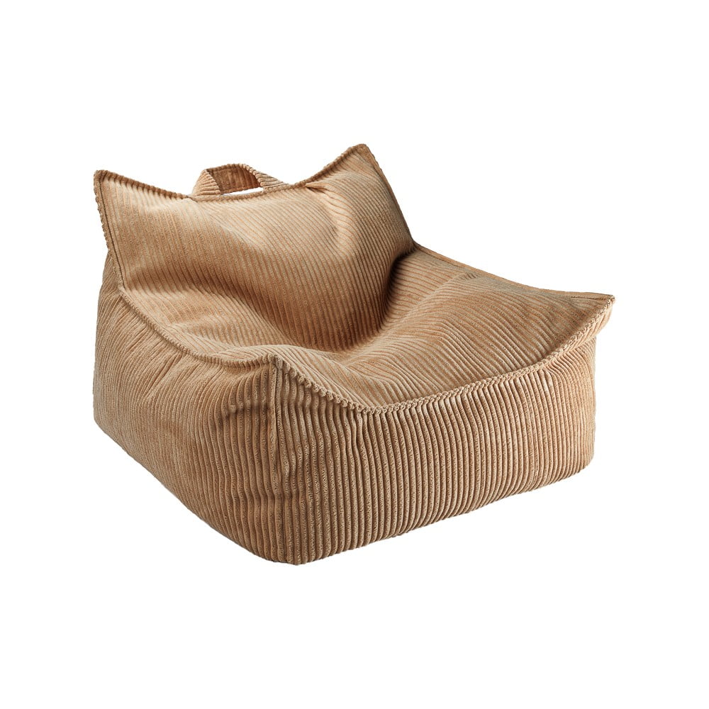 Barna kordbársony gyerek babzsákfotel Chair – Wigiwama