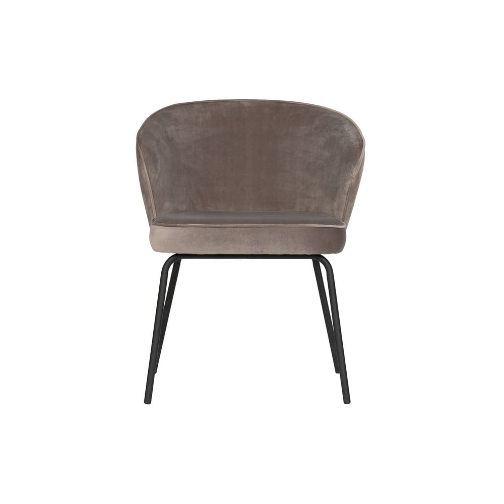 Bézs bársony étkezőszék szett 2 db-os Admit – WOOOD