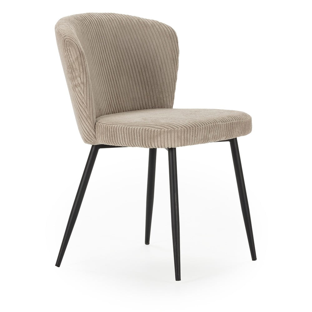 Bézs kordbársony étkezőszék szett 4 db-os Megan – Marckeric