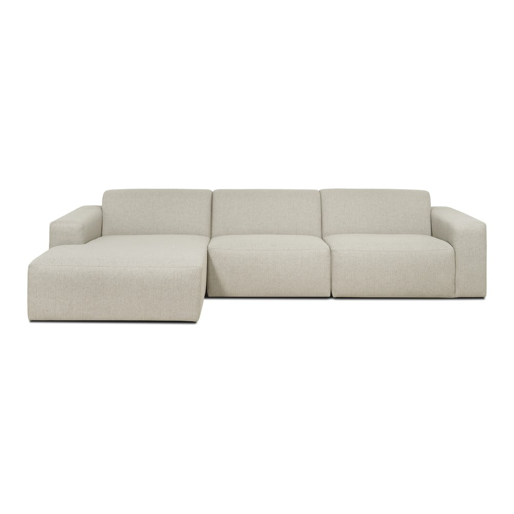 Bézs-krémszínű sarokkanapé (bal oldali) Roxy – Scandic