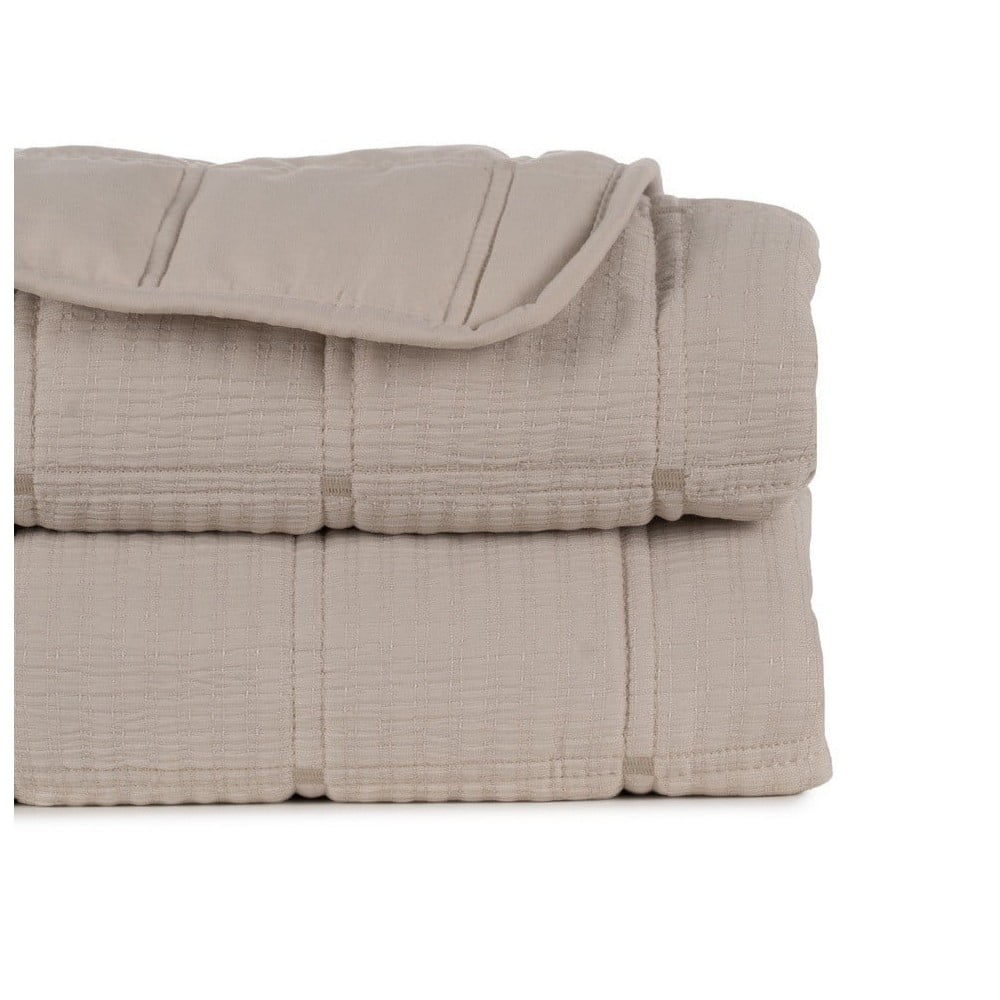 Bézs steppelt ágytakaró 180x260 cm – Ixia