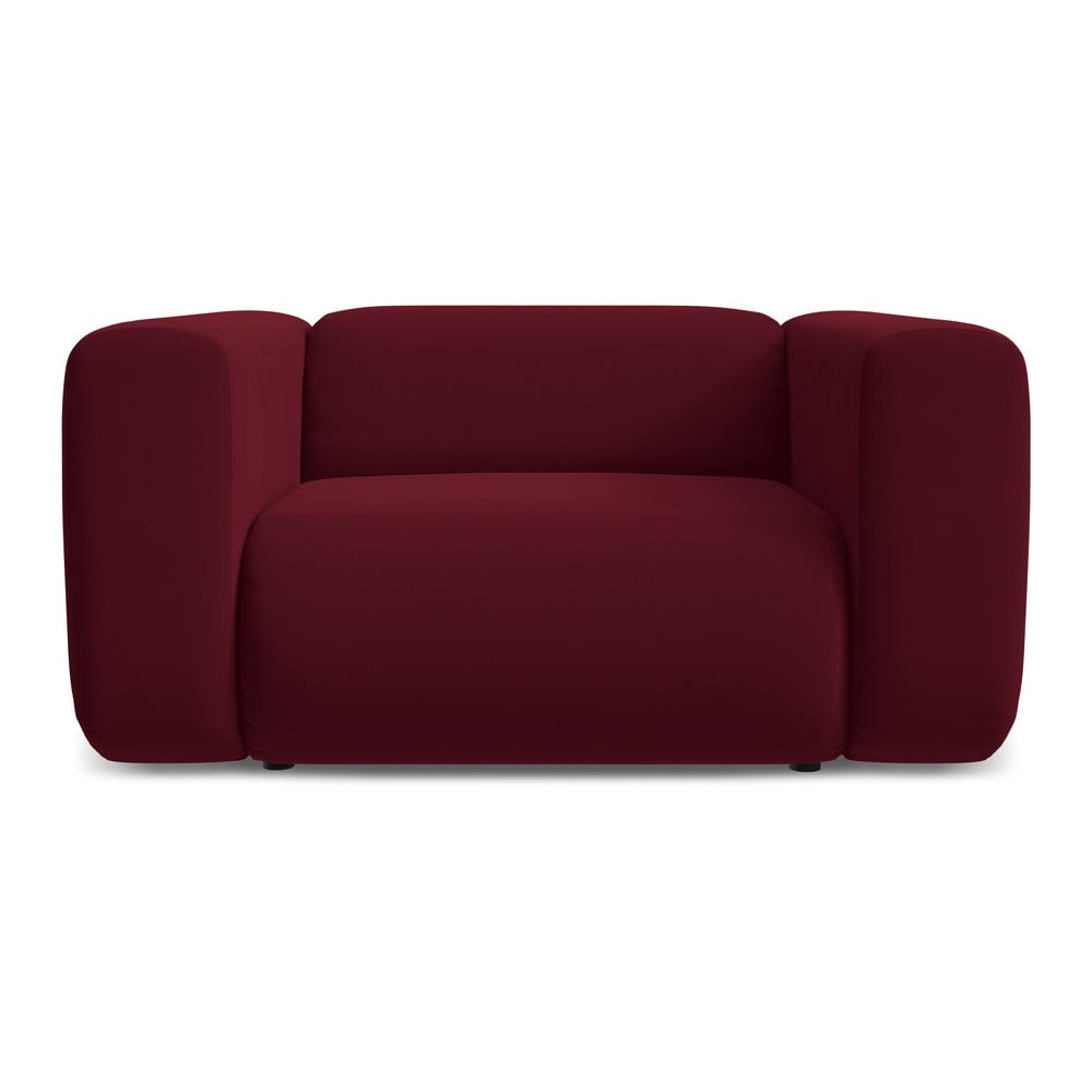 Borvörös bársony fotel Ekahi – Makamii