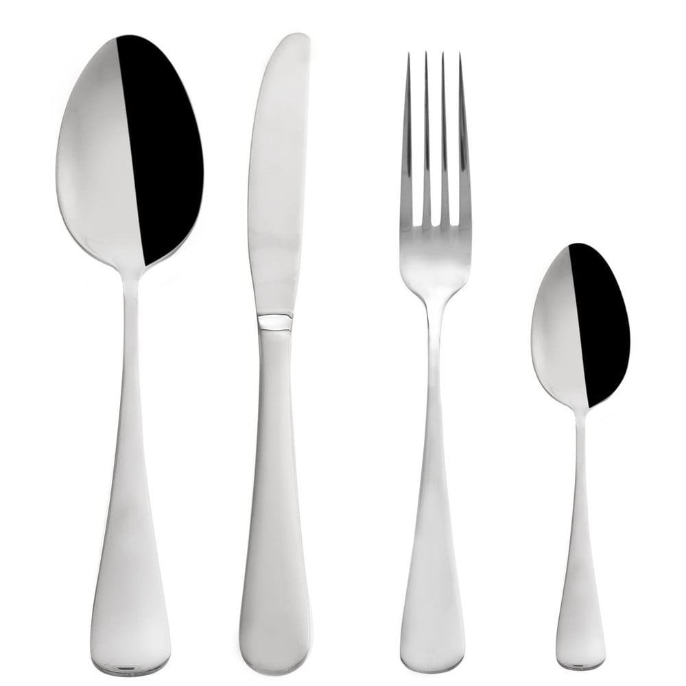 Ezüstszínű rozsdamentes acél evőeszköz készlet 24 db-os Canada – Orion