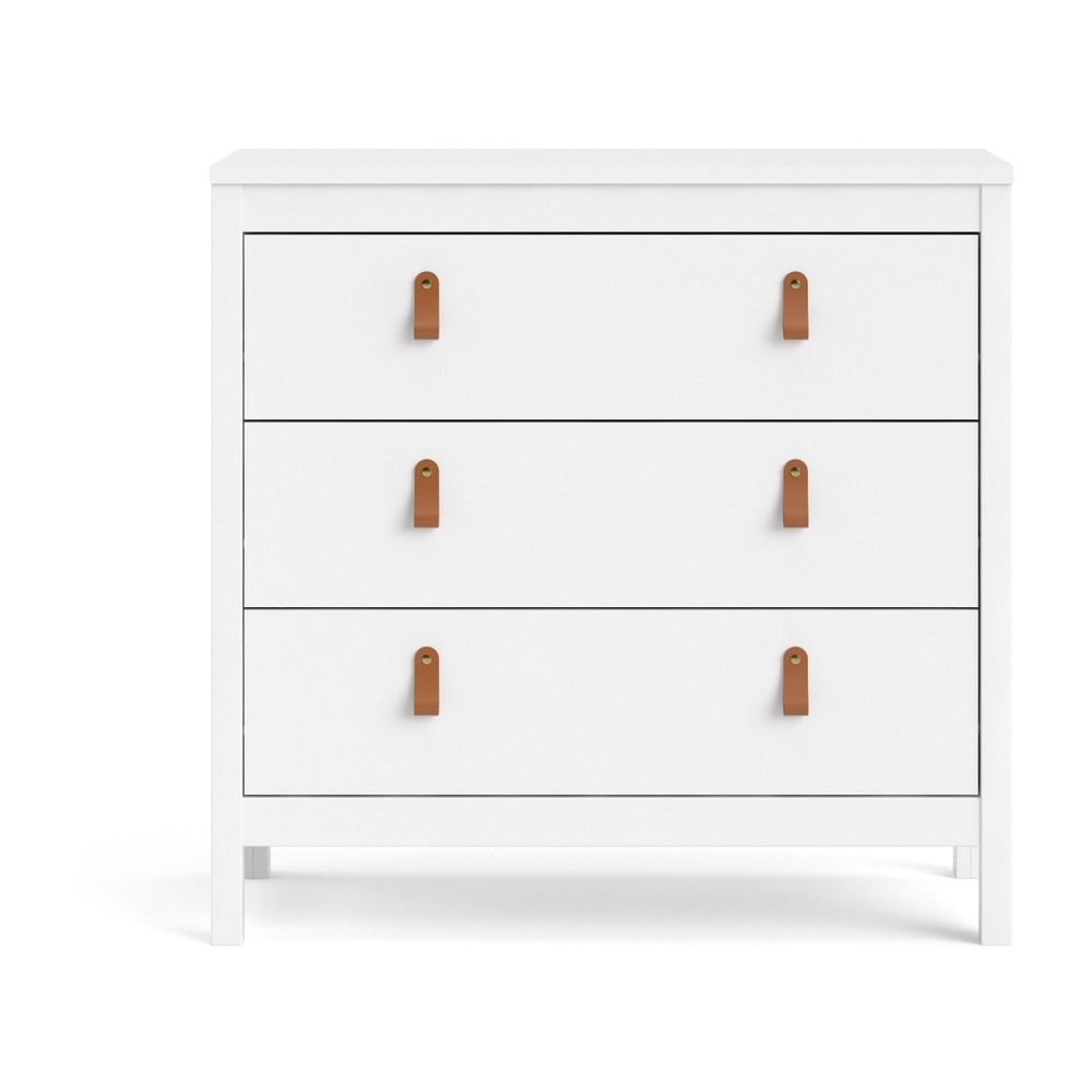 Fehér alacsony komód 82x80 cm Madrid – Tvilum