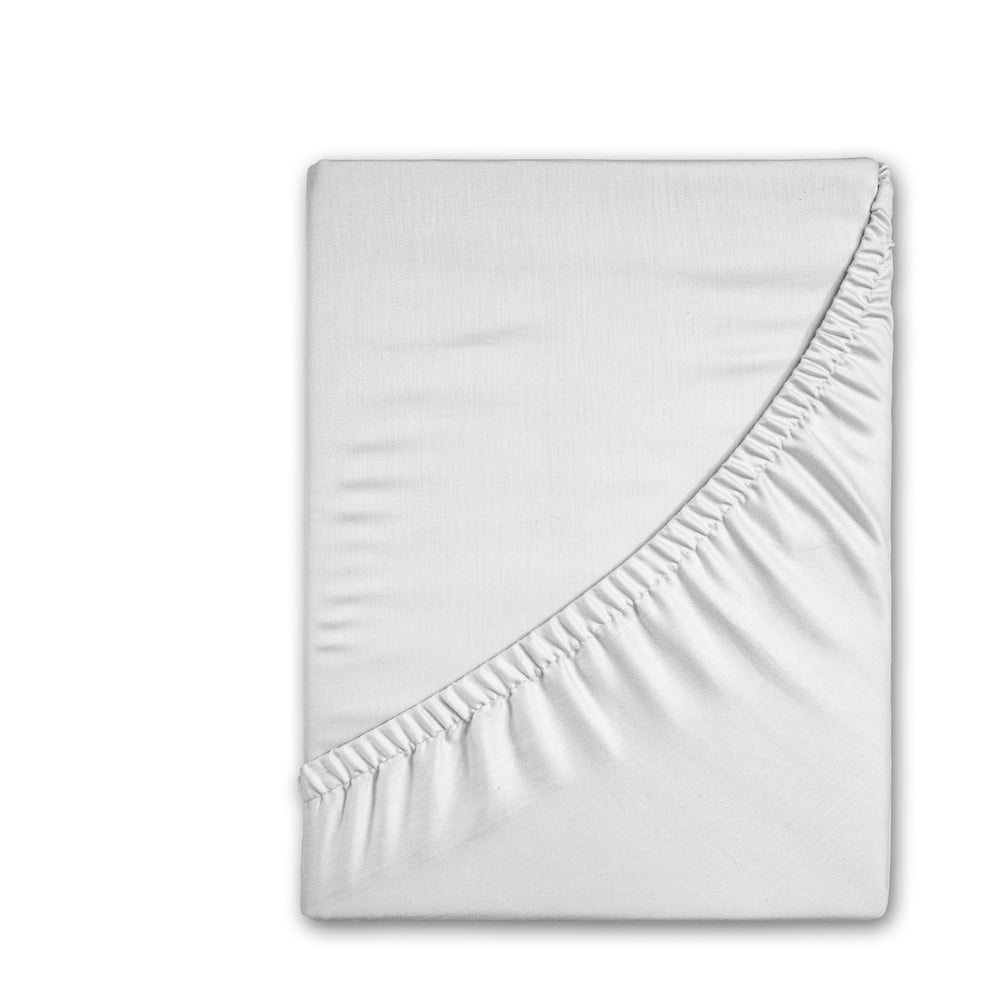 Fehér gumis flanel lepedő 180x200 cm – Good Morning