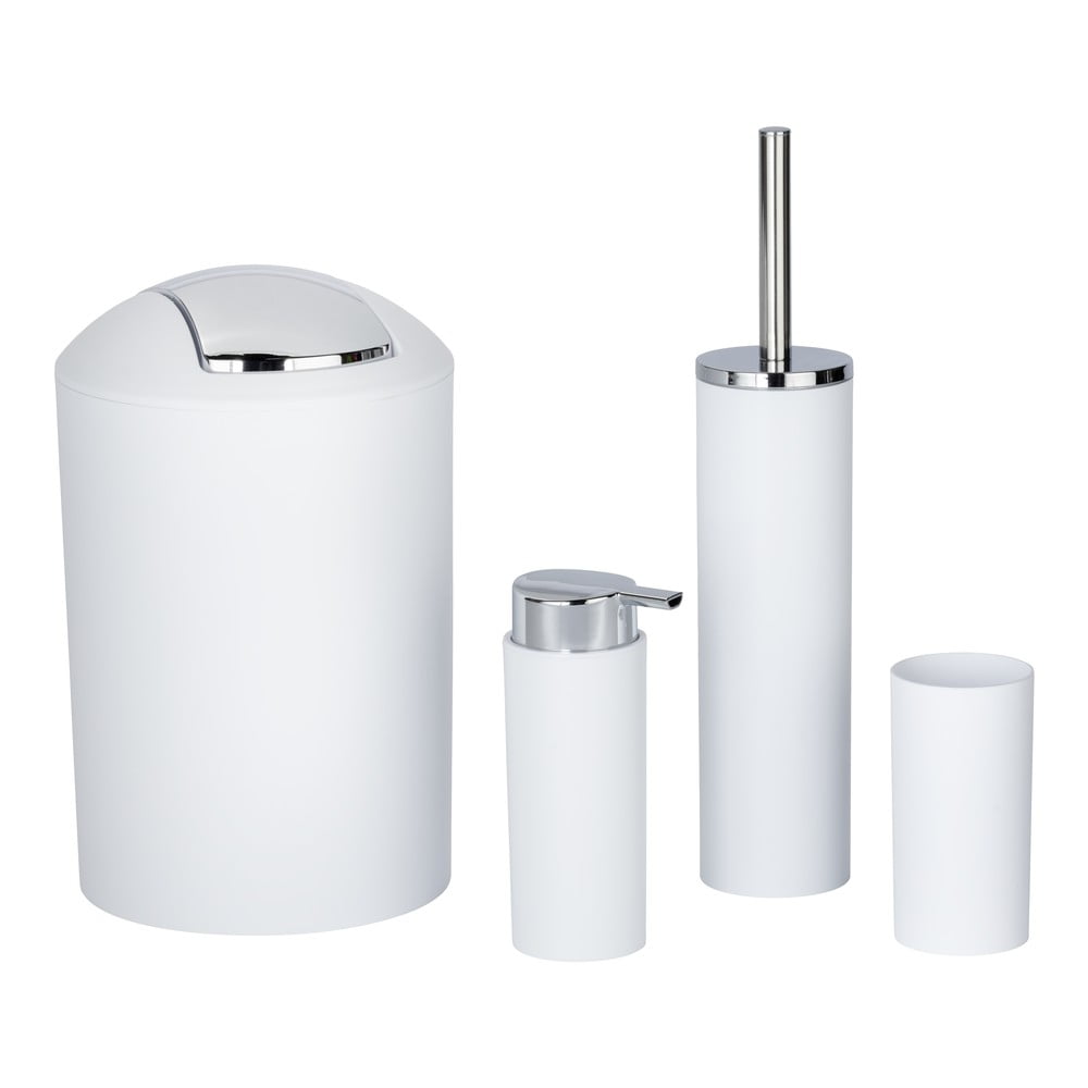 Fehér műanyag fürdőszobai kiegészítő szett Calvo – Wenko