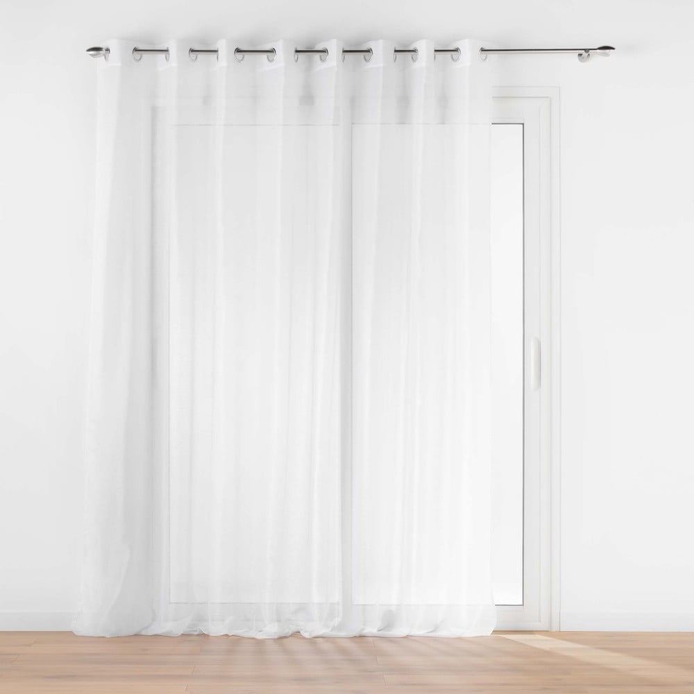 Fehér voile fényáteresztő függöny 300x240 cm Lissea – douceur d'intérieur
