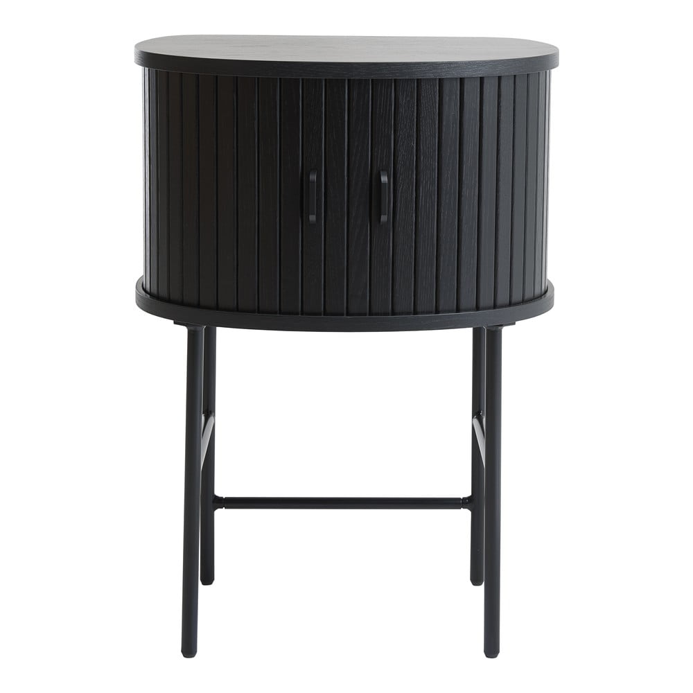 Fekete éjjeliszekrény Nola – Unique Furniture
