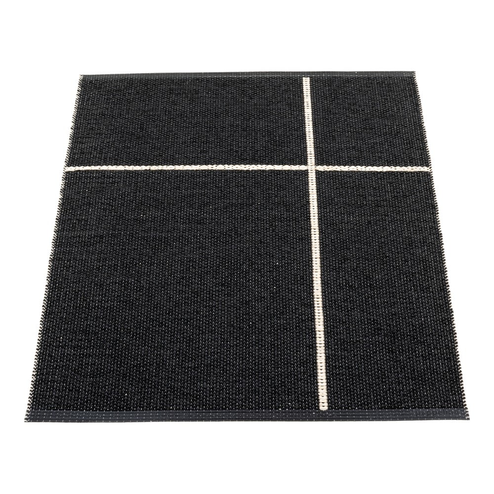Fekete kültéri-beltéri szőnyeg 70x90 cm Fred Black – Pappelina