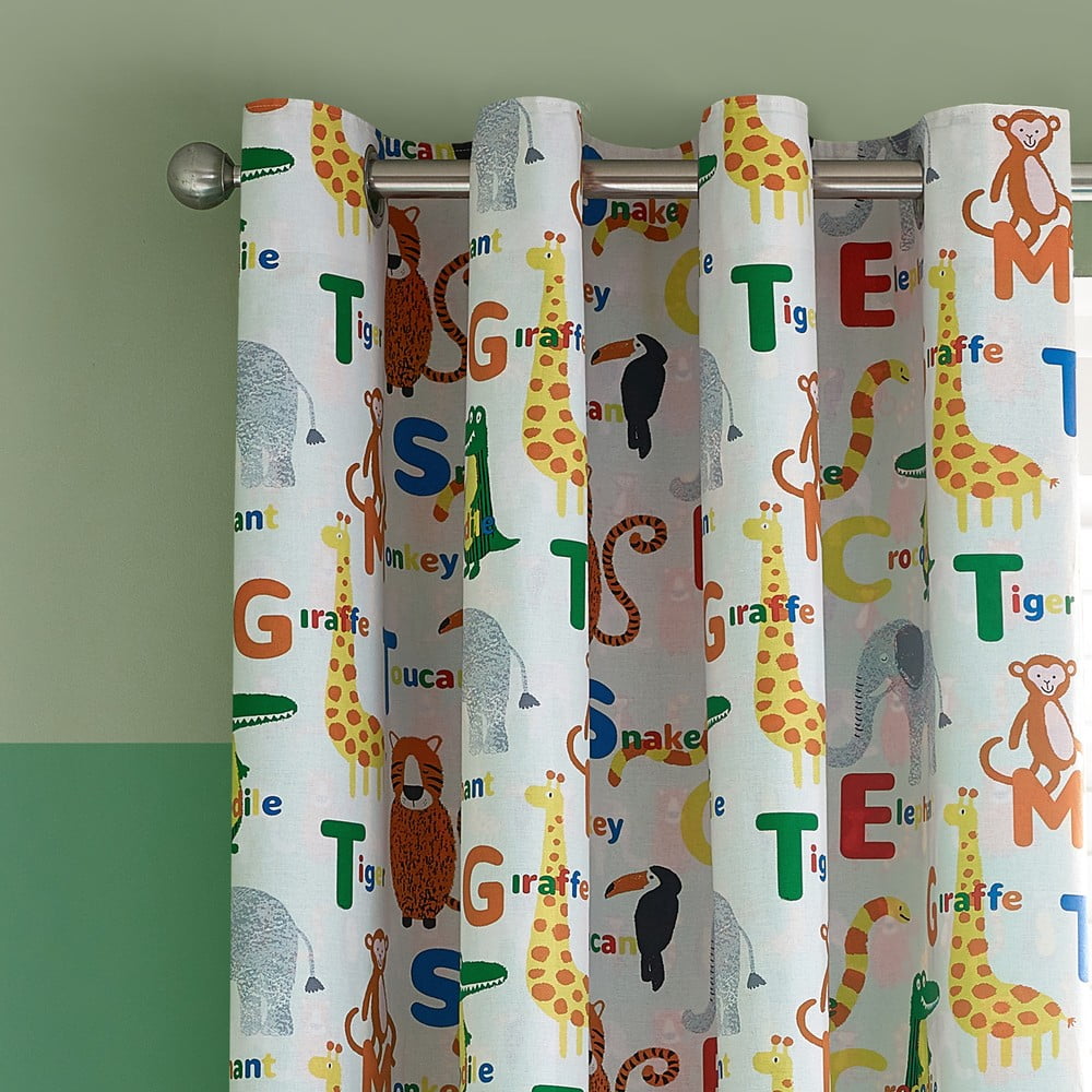 Gyerek függöny 2 db-os 168x183 cm Animal Magic – Catherine Lansfield