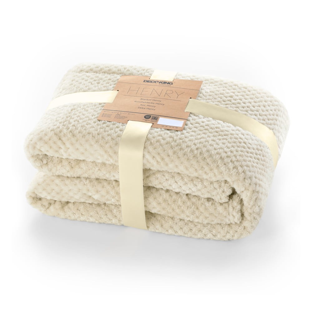 Henry bézs mikroszálas takaró 150 x 200 cm - DecoKing