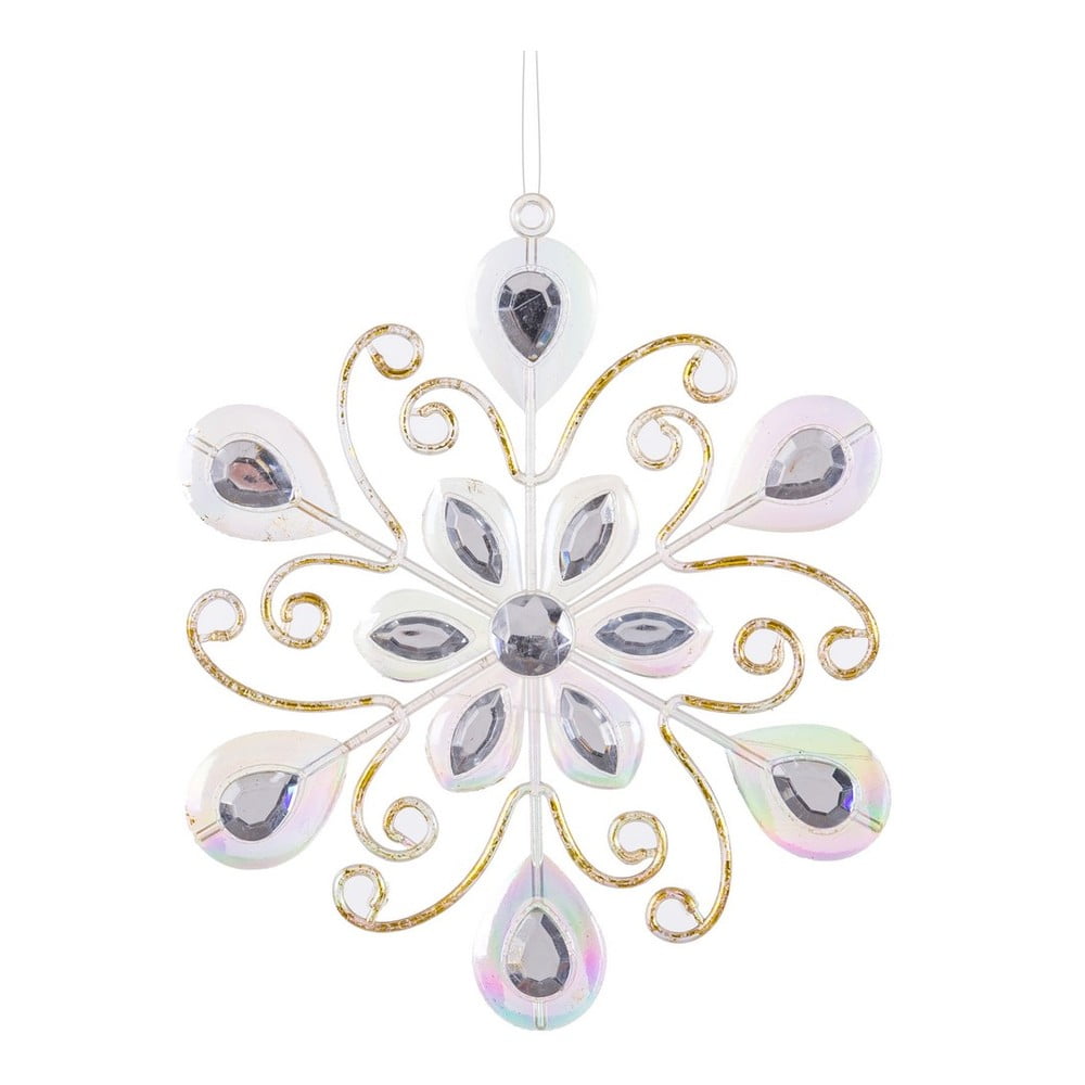 Karácsonyfadísz 15 cm Snowflake – Casa Selección