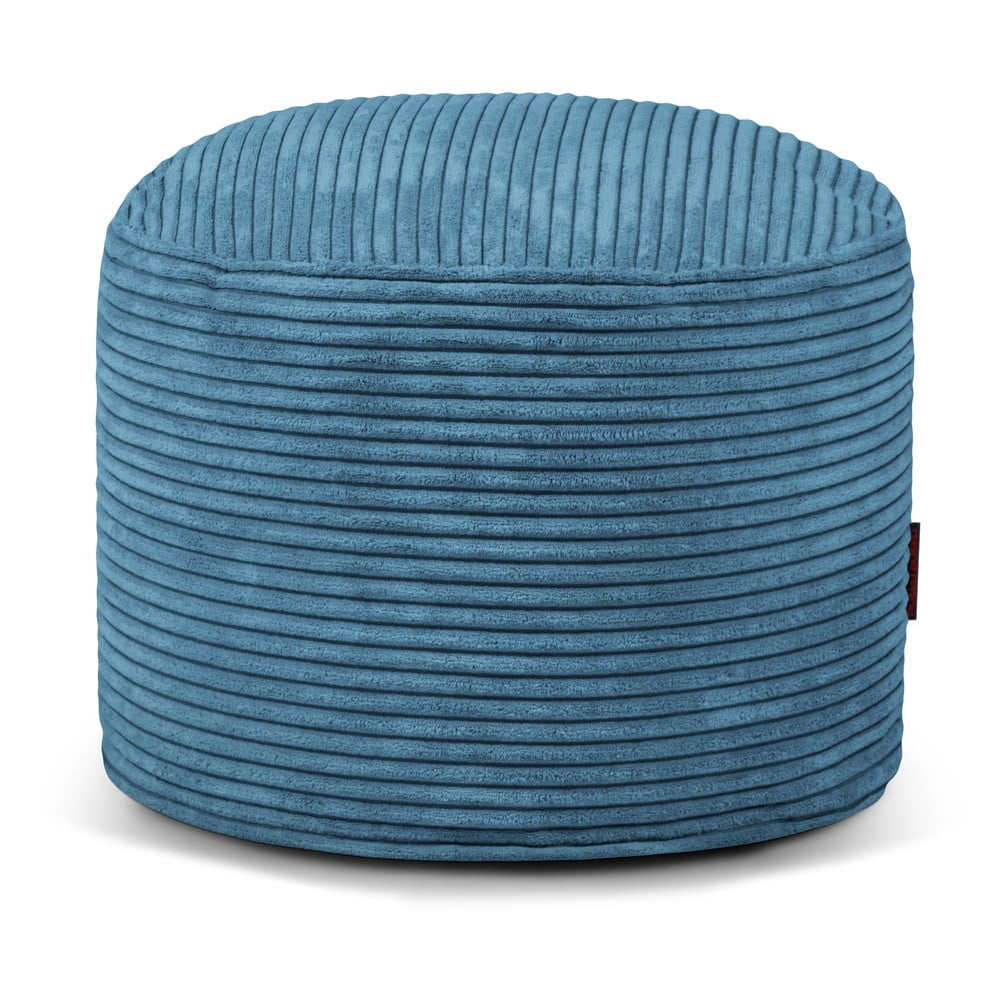 Kék kordbársony babzsákfotel Mini – SLOWDOWN