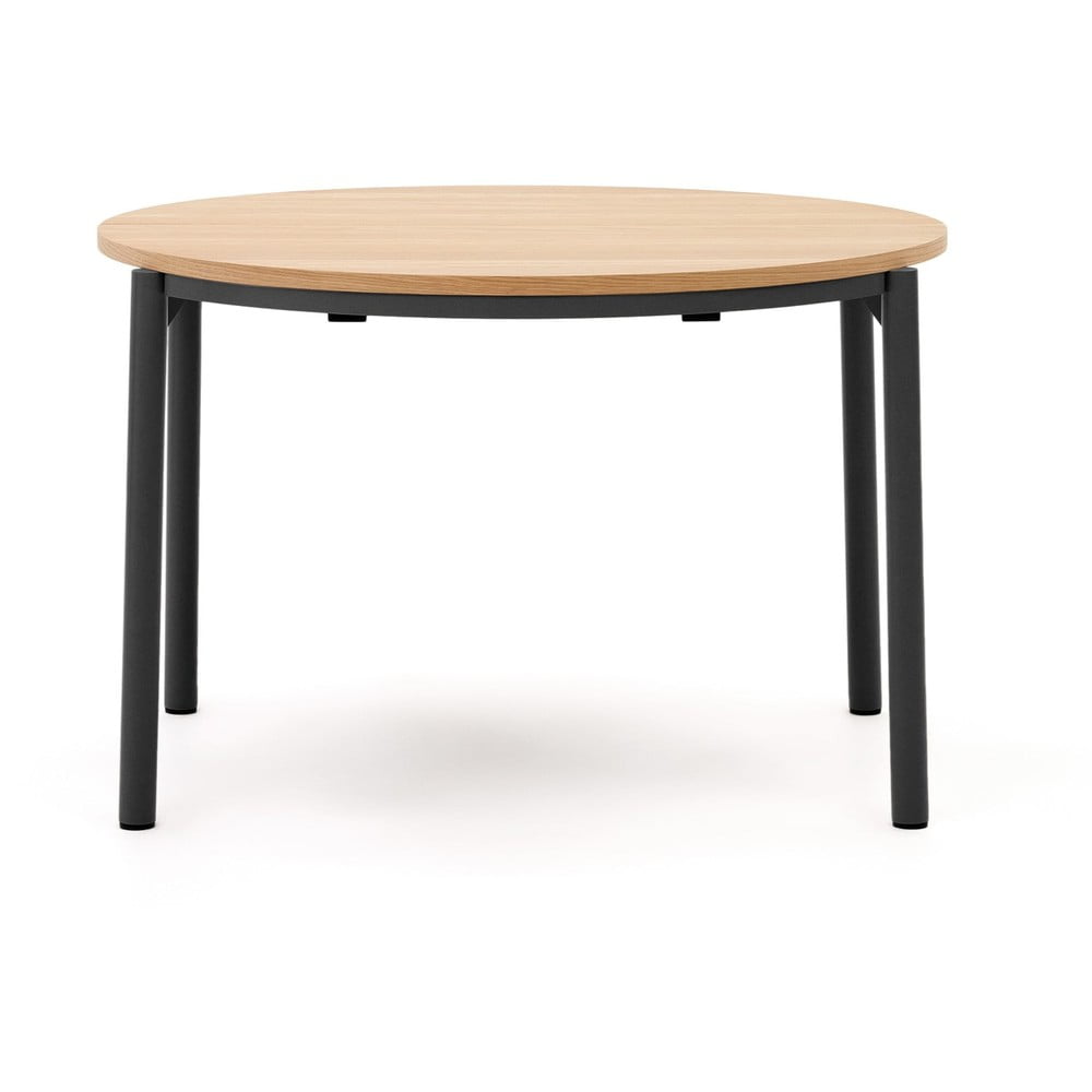 Kerek bővíthető étkezőasztal tölgyfa dekorral ø 120 cm Montuiri – Kave Home