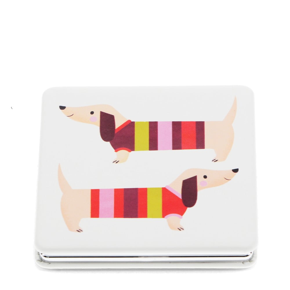 Kozmetikai nagyítós tükör 7x7 cm Sausage Dog – Rex London