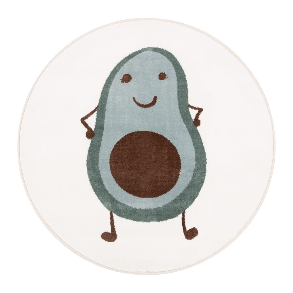 Mentazöld-elefántcsont színű gyerek szőnyeg ø120 cm Avocado Mint – FD