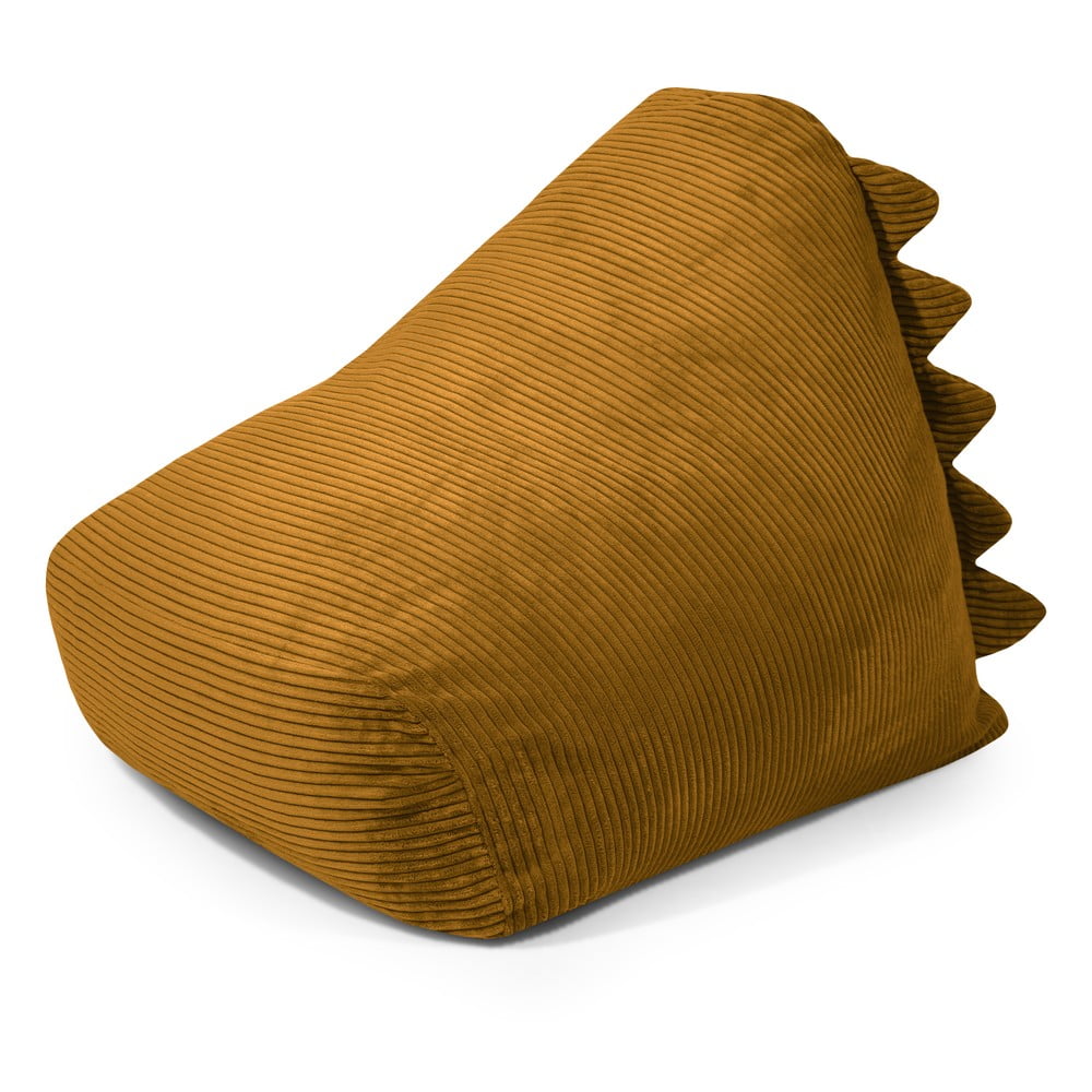 Mustársárga kordbársony gyerek babzsákfotel Snug 80 Dragon – SLOWDOWN