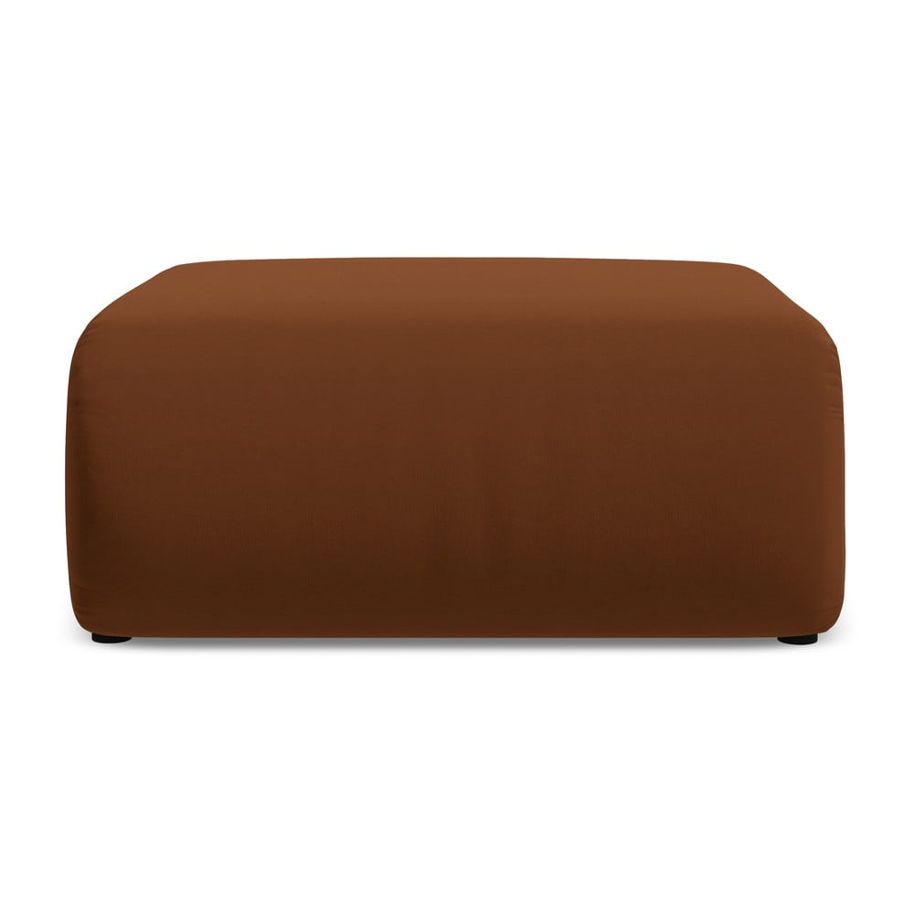 Narancssárga-barna bársony lábtartó Ekahi – Makamii