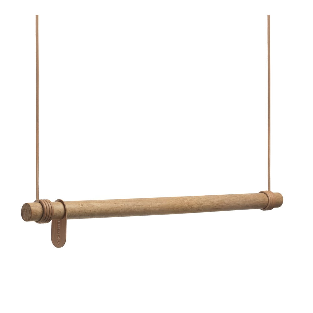 Natúr színű tölgyfa fali ruhatartó állvány 80x200x4 cm Swing M – LIND DNA