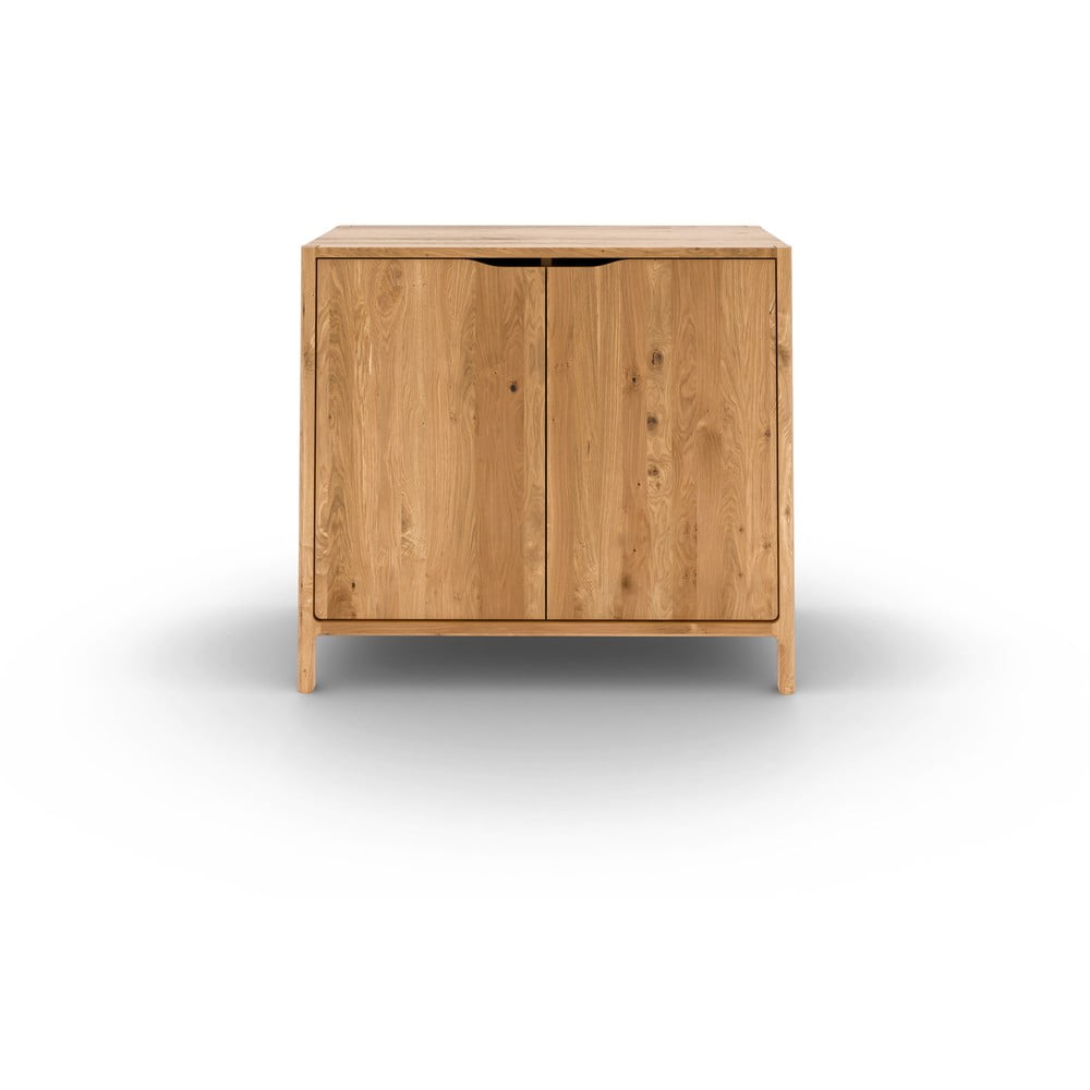 Natúr színű tölgyfa szekrény 95x80 cm Twig – The Beds