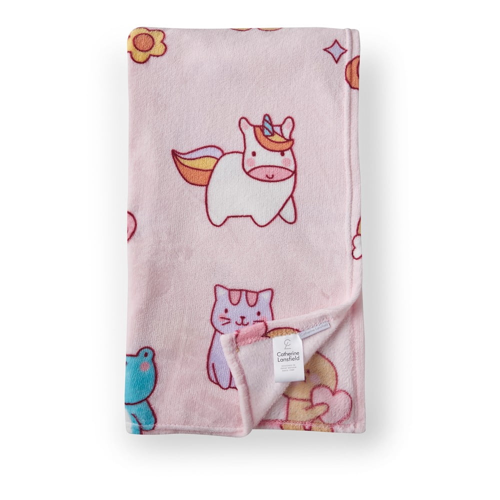 Rózsaszín fleece gyerek takaró 130x170 cm Forever Together – Catherine Lansfield