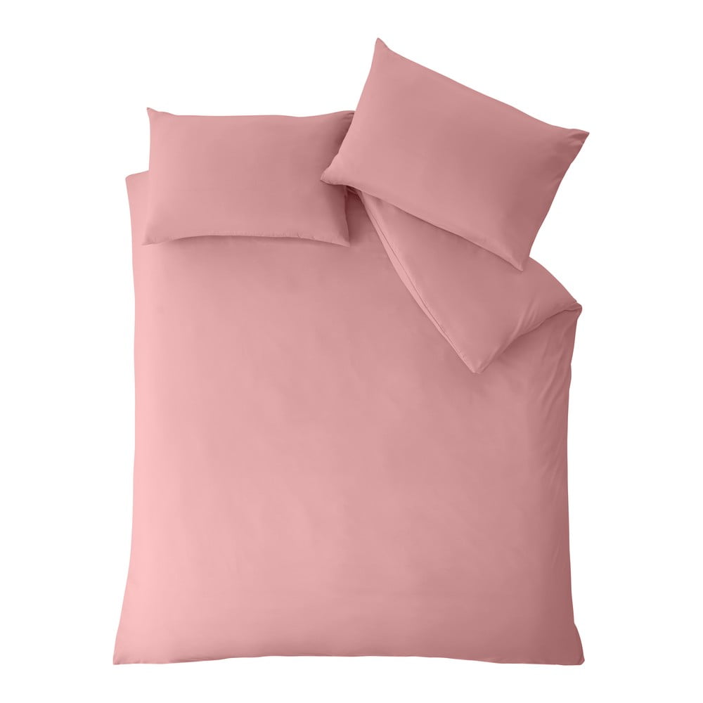 Rózsaszín kétszemélyes-hosszabbított ágyneműhuzat 260x220 cm So Soft Non-Iron – Catherine Lansfield