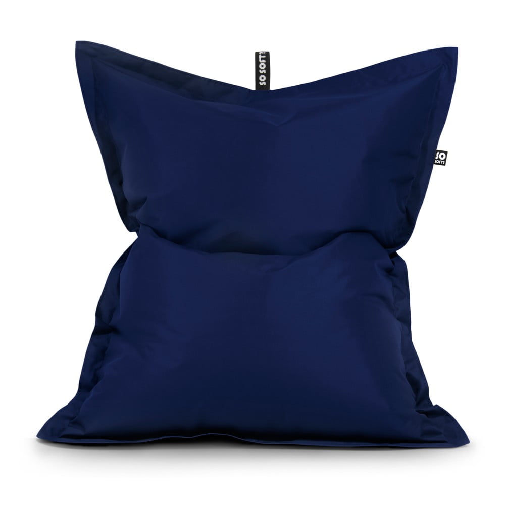 Sötétkék babzsákfotel Pad L – So Soft?