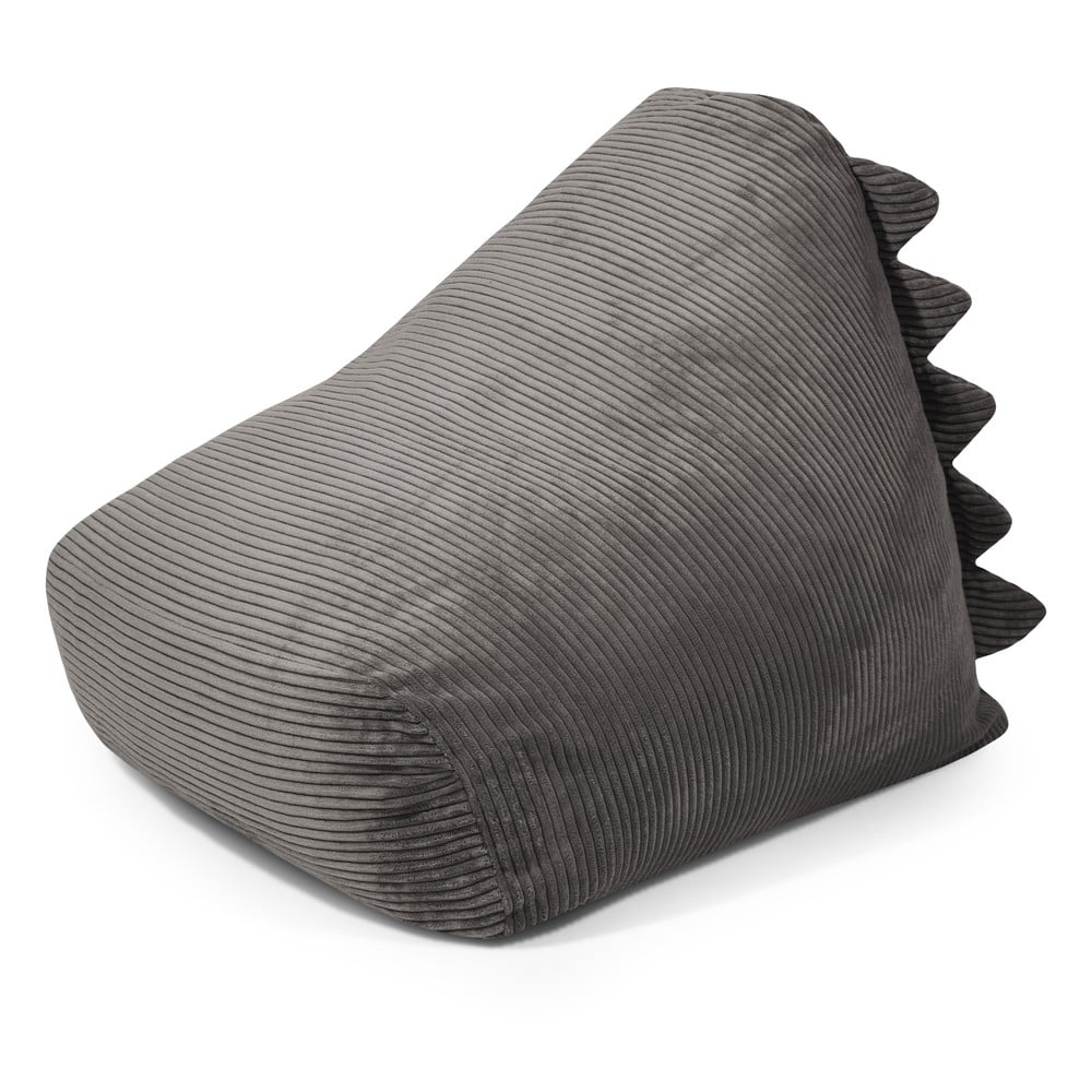 Sötétszürke kordbársony gyerek babzsákfotel Snug 80 Dragon – SLOWDOWN