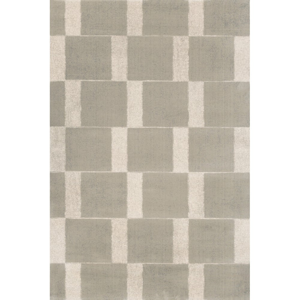 Szürkésbézs gyapjú szőnyeg 133x190 cm Agnus Pavement – Agnella
