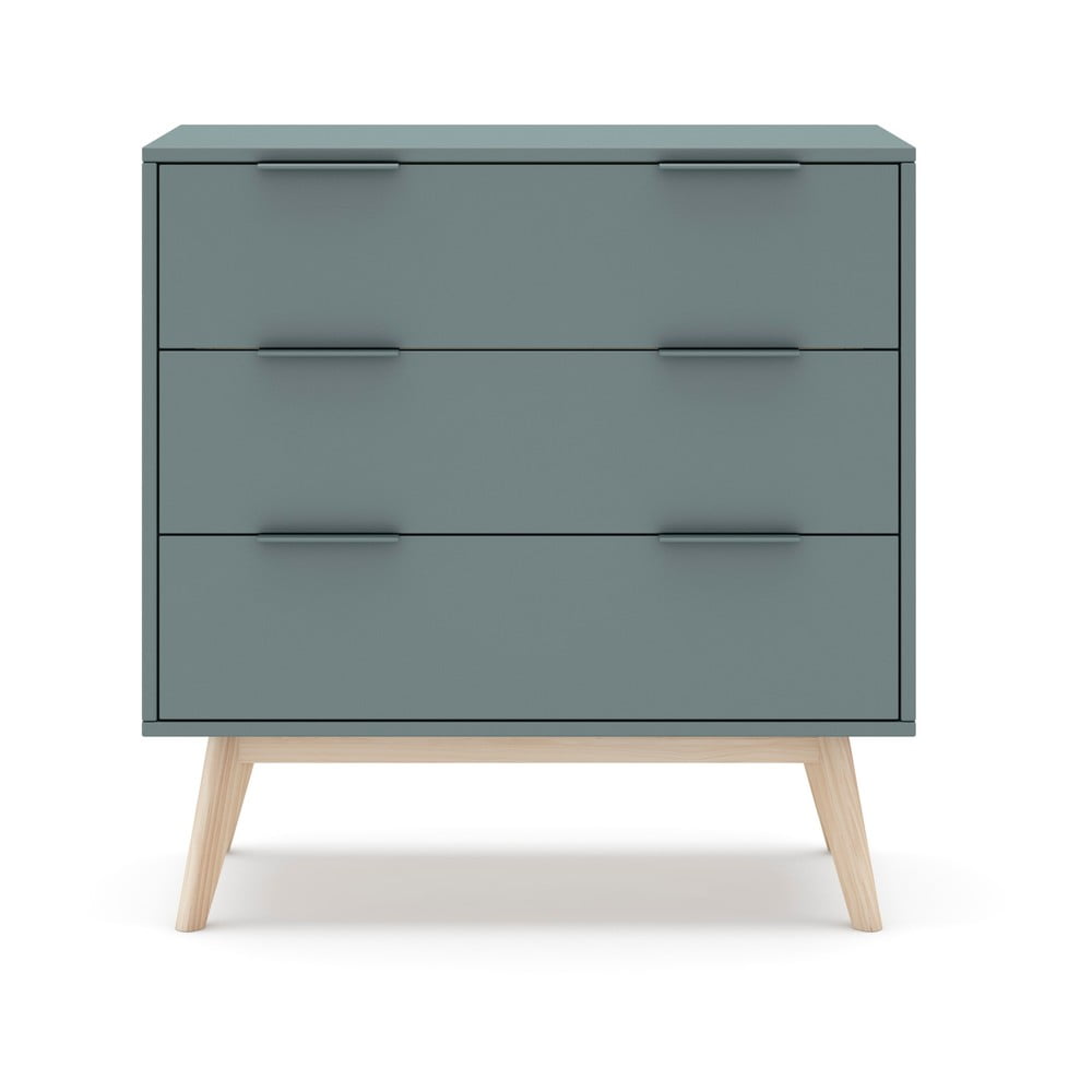 Szürkészöld komód 80x83x40 cm Pisco – Marckeric